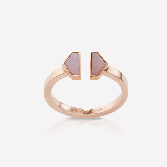 VOID Filled By You Ring, Small, Pink Opal