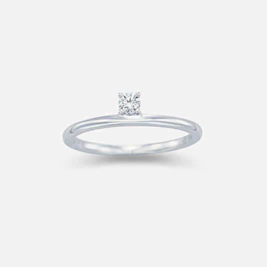 Petite Solitaire Ring