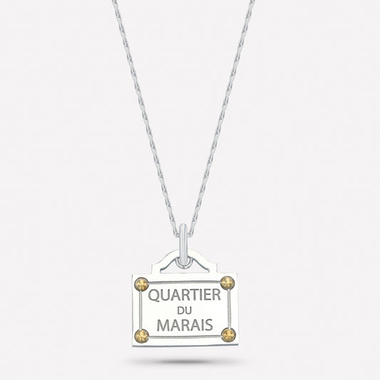QUARTIER DU MARAIS, Gold Plated, Slim Chain