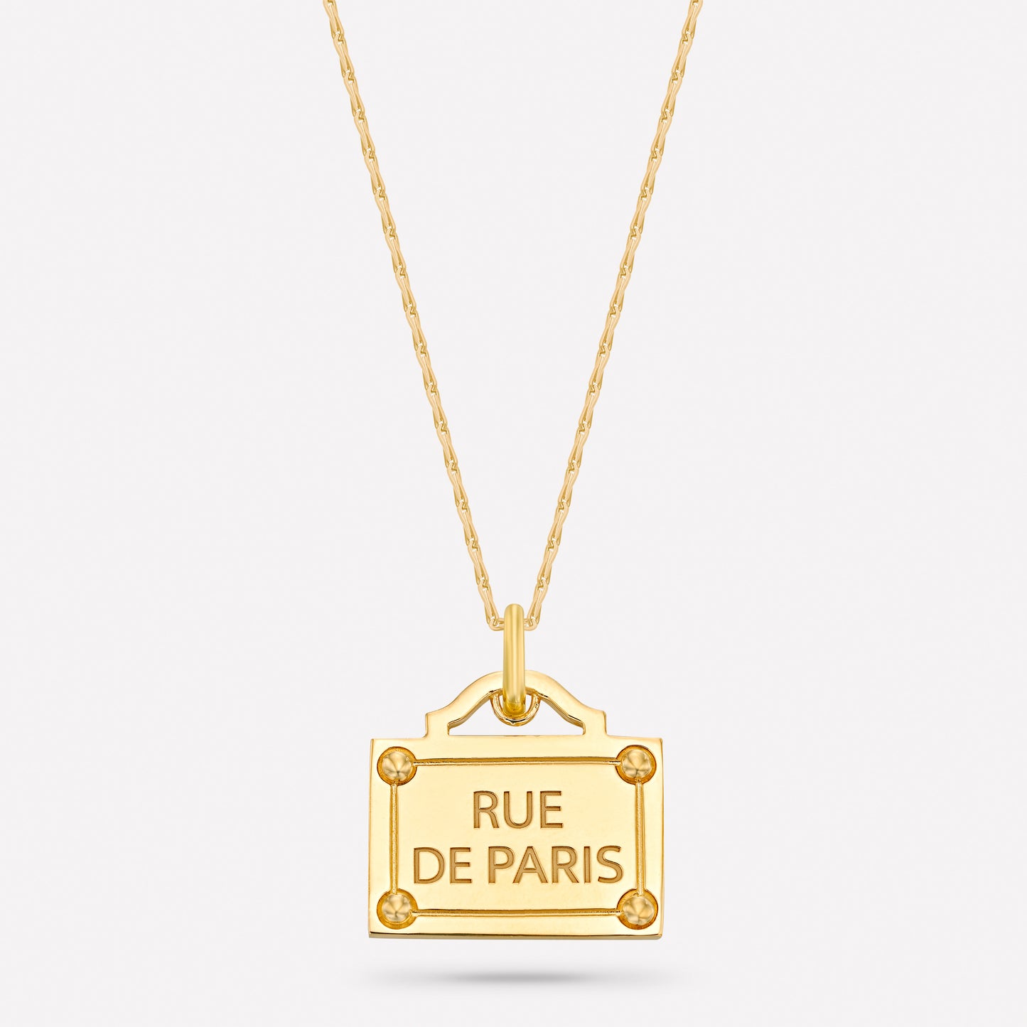 RUE DE PARIS, Gold Plated, Slim Chain