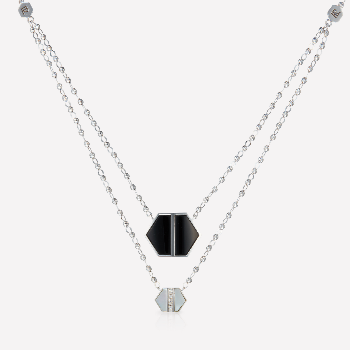 VOID Filled By You Necklace, Large, Black Spinel, Diamond S