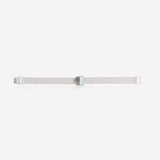 VOID Filled By You Watch Bracelet, Black & White Nacre
