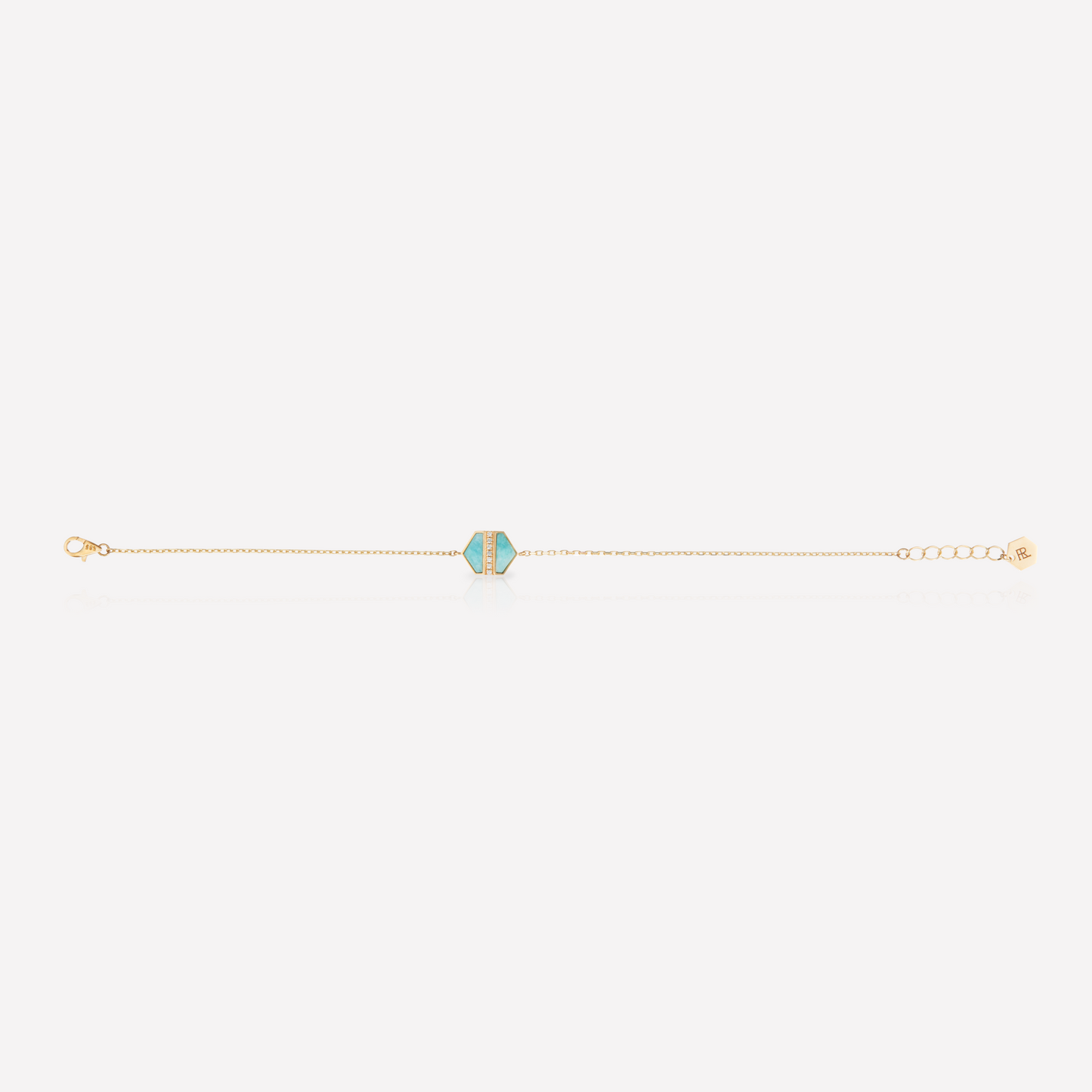 VOID Filled By You Bracelet, Small, Amazonite, Diamond