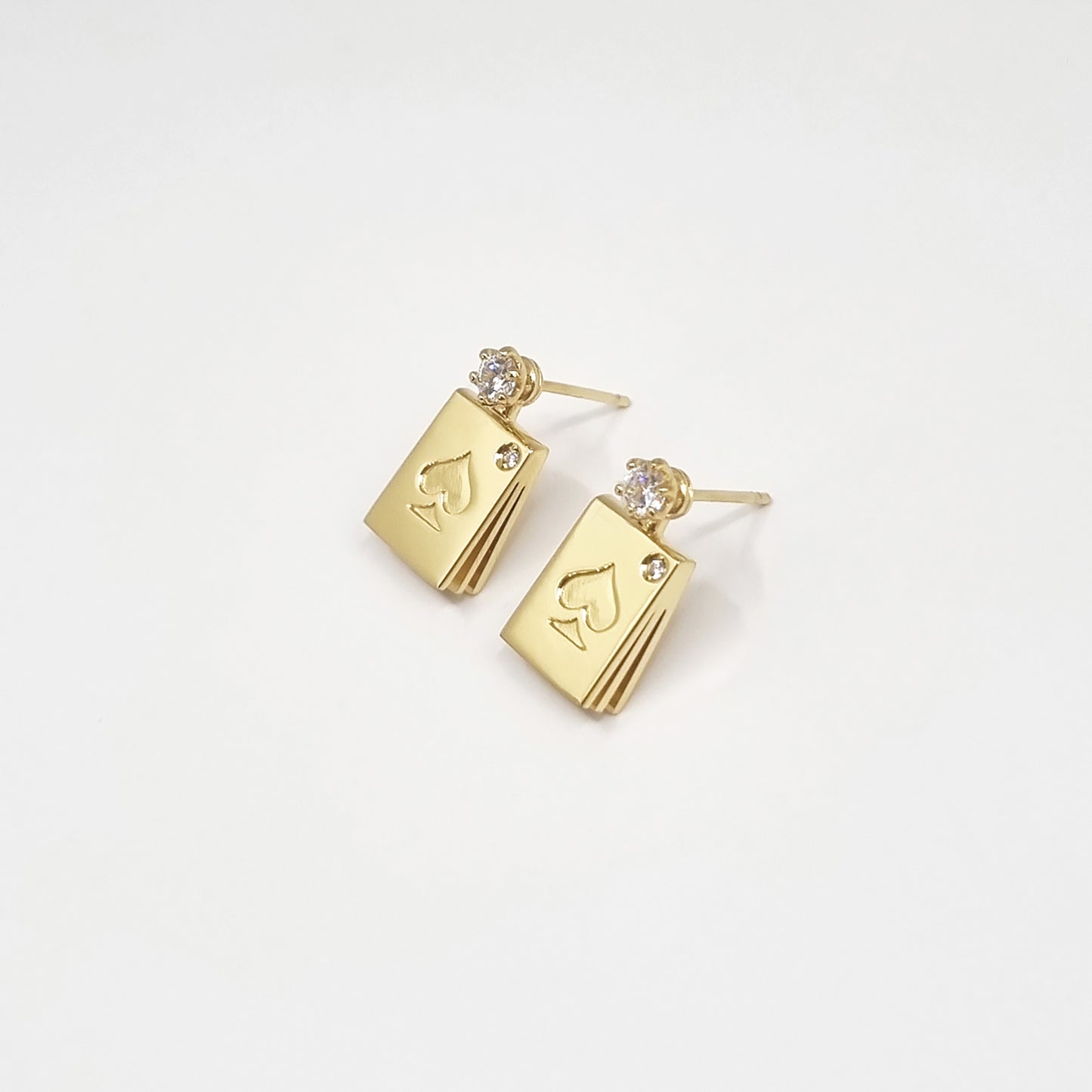 Alice Earrings, Spade